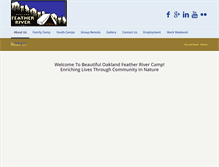 Tablet Screenshot of featherrivercamp.com
